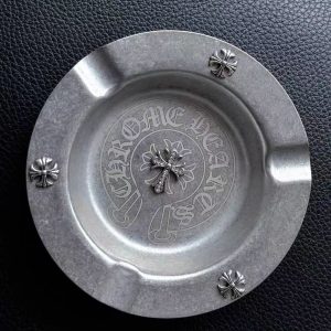 Chrome Hearts Circular Cross Metal Ashtray