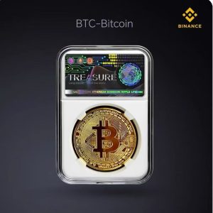 Bitcoin, Ethereum, Dogecoin physical gift commemorative coins