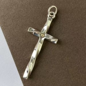 Aurora Cross Pendant for Men's Necklace