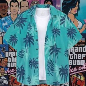 Grand Theft Auto: Vice City male lead's style top, casual jacket, vacation cardigan