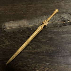 Hand-carved peach wood lotus hairpin Peach Blossom Sword Hairpin Accessory